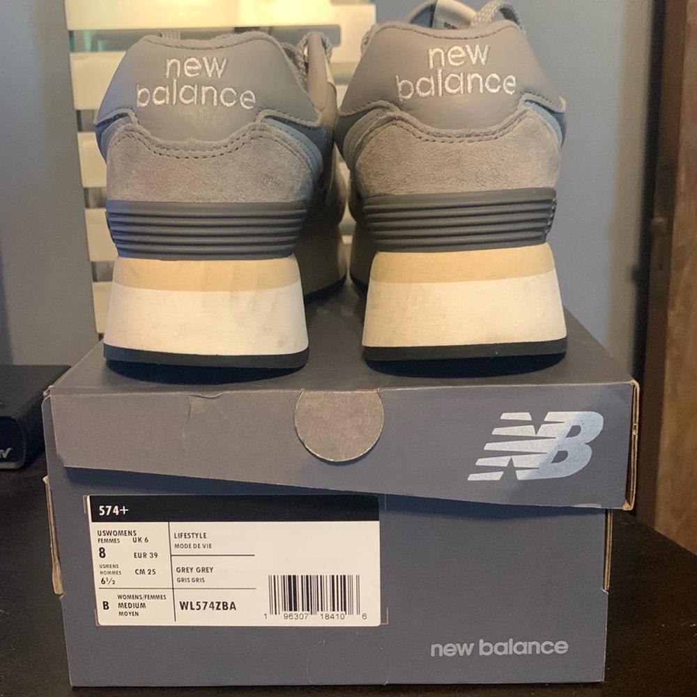 New balance 574+ women’s size 8 grey